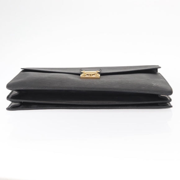 LOUIS VUITTON Epi Serviette Conseiller Business Bag Black M54422 LV Auth BA8581