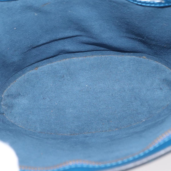 LOUIS VUITTON Epi Saint Jacques Poignees Long Bag Blue M52265 LV Auth BA8582