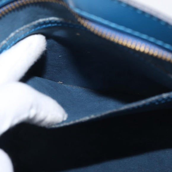 LOUIS VUITTON Epi Saint Jacques Poignees Long Bag Blue M52265 LV Auth BA8582