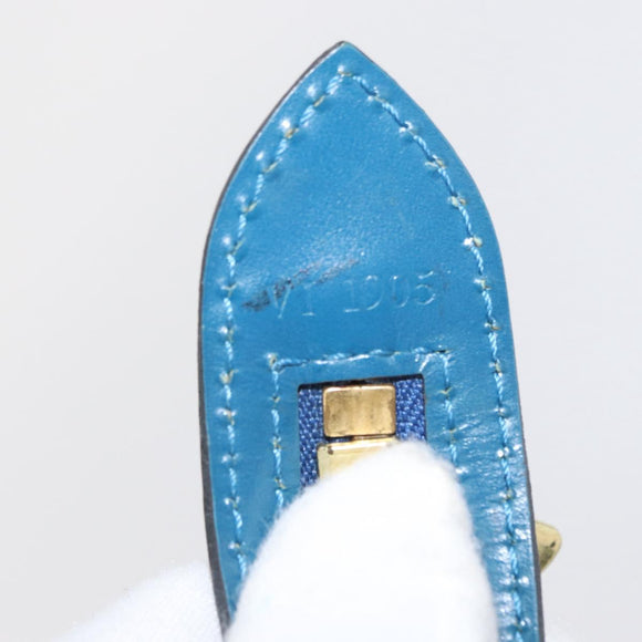 LOUIS VUITTON Epi Saint Jacques Poignees Long Bag Blue M52265 LV Auth BA8582