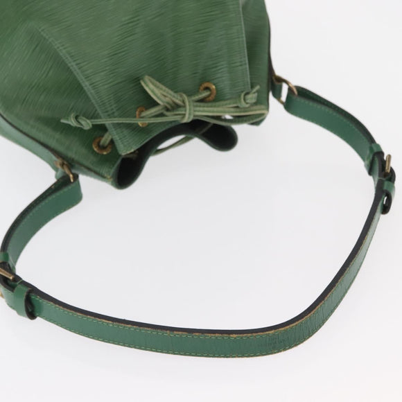 LOUIS VUITTON Epi Petit Noe Shoulder Bag Green M44104 LV Auth BA8589