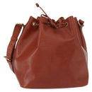 LOUIS VUITTON Epi Petit Noe Shoulder Bag Kenya Brown M44103 LV Auth BA8590-1