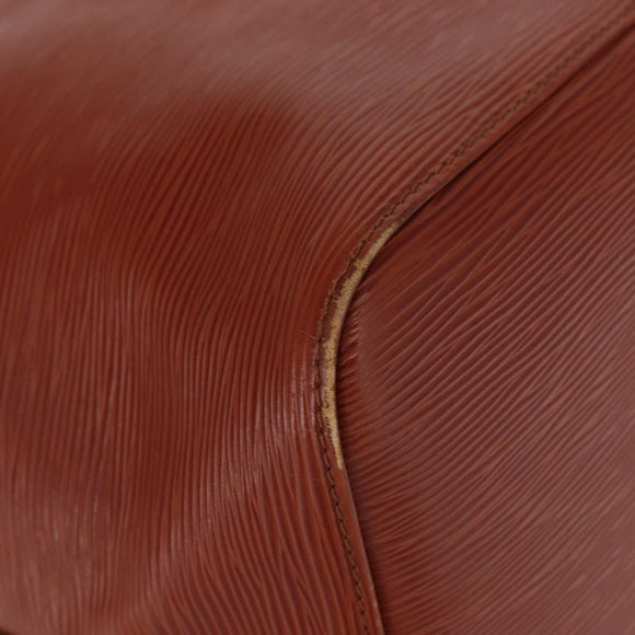 LOUIS VUITTON Epi Petit Noe Shoulder Bag Kenya Brown M44103 LV Auth BA8590