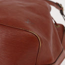 LOUIS VUITTON Epi Petit Noe Shoulder Bag Kenya Brown M44103 LV Auth BA8590-14