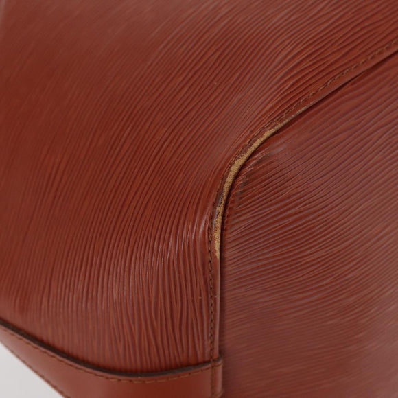 LOUIS VUITTON Epi Petit Noe Shoulder Bag Kenya Brown M44103 LV Auth BA8590