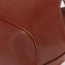 LOUIS VUITTON Epi Petit Noe Shoulder Bag Kenya Brown M44103 LV Auth BA8590-16