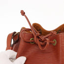 LOUIS VUITTON Epi Petit Noe Shoulder Bag Kenya Brown M44103 LV Auth BA8590-10