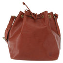 LOUIS VUITTON Epi Petit Noe Shoulder Bag Kenya Brown M44103 LV Auth BA8590-13