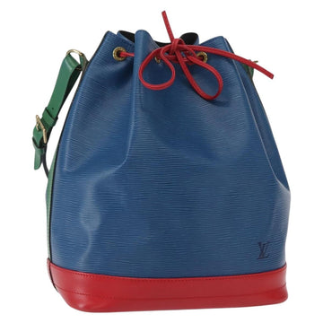 LOUIS VUITTON Epi Tricolor Noe Shoulder Bag Blue Red Green M44082 LV Auth BA8591