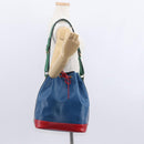 LOUIS VUITTON Epi Tricolor Noe Shoulder Bag Blue Red Green M44082 LV Auth BA8591-21