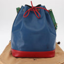 LOUIS VUITTON Epi Tricolor Noe Shoulder Bag Blue Red Green M44082 LV Auth BA8591-12