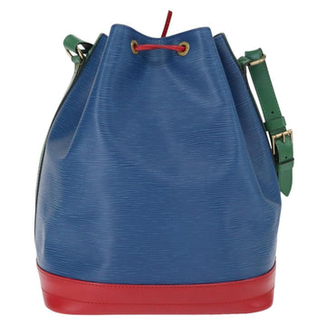 LOUIS VUITTON Epi Tricolor Noe Shoulder Bag Blue Red Green M44082 LV Auth BA8591 - 0