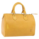 LOUIS VUITTON Epi Speedy 25 Hand Bag Tassili Yellow M43019 LV Auth BA8593-1