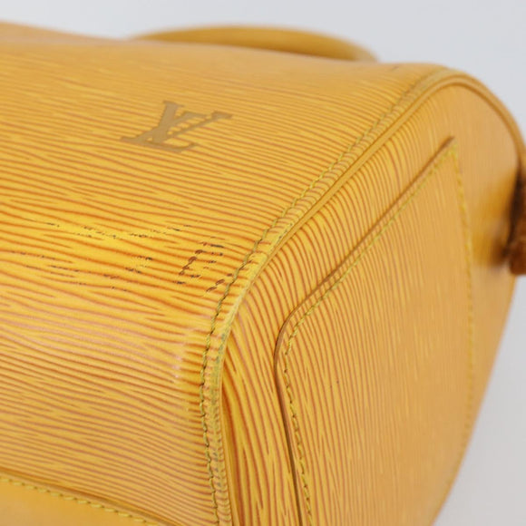 LOUIS VUITTON Epi Speedy 25 Hand Bag Tassili Yellow M43019 LV Auth BA8593