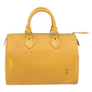 LOUIS VUITTON Epi Speedy 25 Hand Bag Tassili Yellow M43019 LV Auth BA8593-13
