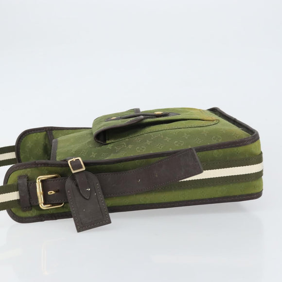LOUIS VUITTON Monogram Mini Besace Mary Kate Bag TST Khaki M92322 LV Auth BA8594