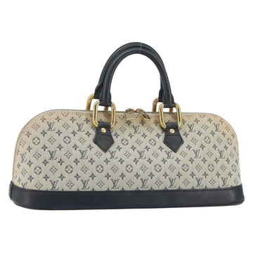 LOUIS VUITTON Monogram Mini Alma Ron Hand Bag Blue M92205 LV Auth BA8595