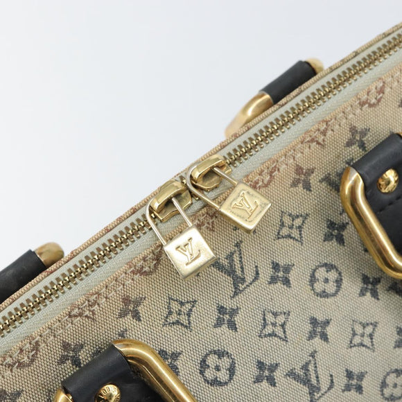 LOUIS VUITTON Monogram Mini Alma Ron Hand Bag Blue M92205 LV Auth BA8595