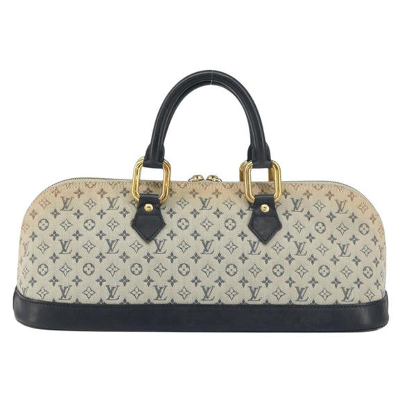 LOUIS VUITTON Monogram Mini Alma Ron Hand Bag Blue M92205 LV Auth BA8595