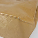 LOUIS VUITTON Monogram Vernis Reade PM Hand Bag Noisette M91334 LV Auth BA8596-15