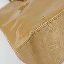 LOUIS VUITTON Monogram Vernis Reade PM Hand Bag Noisette M91334 LV Auth BA8596-16