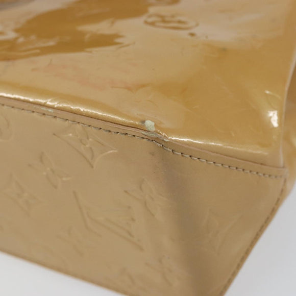 LOUIS VUITTON Monogram Vernis Reade PM Hand Bag Noisette M91334 LV Auth BA8596