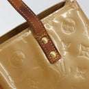 LOUIS VUITTON Monogram Vernis Reade PM Hand Bag Noisette M91334 LV Auth BA8596-10
