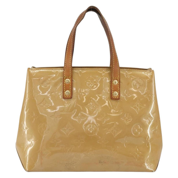 LOUIS VUITTON Monogram Vernis Reade PM Hand Bag Noisette M91334 LV Auth BA8596