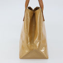 LOUIS VUITTON Monogram Vernis Reade PM Hand Bag Noisette M91334 LV Auth BA8596-3