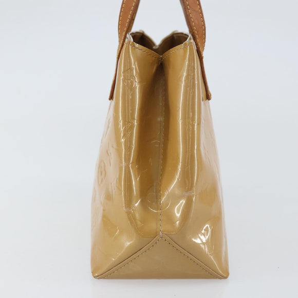 LOUIS VUITTON Monogram Vernis Reade PM Hand Bag Noisette M91334 LV Auth BA8596