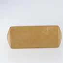 LOUIS VUITTON Monogram Vernis Reade PM Hand Bag Noisette M91334 LV Auth BA8596-5