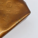 LOUIS VUITTON Monogram Vernis Reade PM Hand Bag Bronze M91146 LV Auth BA8597-9