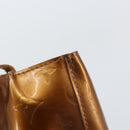 LOUIS VUITTON Monogram Vernis Reade PM Hand Bag Bronze M91146 LV Auth BA8597-10