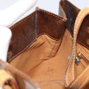 LOUIS VUITTON Monogram Vernis Reade PM Hand Bag Bronze M91146 LV Auth BA8597-21