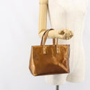 LOUIS VUITTON Monogram Vernis Reade PM Hand Bag Bronze M91146 LV Auth BA8597-24