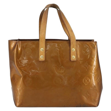 LOUIS VUITTON Monogram Vernis Reade PM Hand Bag Bronze M91146 LV Auth BA8597 - 0