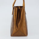 LOUIS VUITTON Monogram Vernis Reade PM Hand Bag Bronze M91146 LV Auth BA8597-3