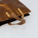 LOUIS VUITTON Monogram Vernis Reade PM Hand Bag Bronze M91146 LV Auth BA8597-7