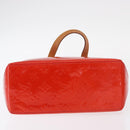 LOUIS VUITTON Monogram Vernis Reade PM Hand Bag Red Rouge M91088 LV Auth BA8598-6