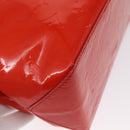 LOUIS VUITTON Monogram Vernis Reade PM Hand Bag Red Rouge M91088 LV Auth BA8598-17