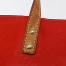 LOUIS VUITTON Monogram Vernis Reade PM Hand Bag Red Rouge M91088 LV Auth BA8598-19