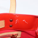 LOUIS VUITTON Monogram Vernis Reade PM Hand Bag Red Rouge M91088 LV Auth BA8598-10