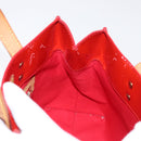 LOUIS VUITTON Monogram Vernis Reade PM Hand Bag Red Rouge M91088 LV Auth BA8598-21