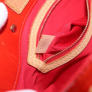 LOUIS VUITTON Monogram Vernis Reade PM Hand Bag Red Rouge M91088 LV Auth BA8598-11