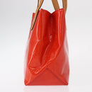 LOUIS VUITTON Monogram Vernis Reade PM Hand Bag Red Rouge M91088 LV Auth BA8598-3