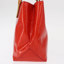 LOUIS VUITTON Monogram Vernis Reade PM Hand Bag Red Rouge M91088 LV Auth BA8598-5