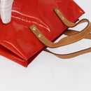 LOUIS VUITTON Monogram Vernis Reade PM Hand Bag Red Rouge M91088 LV Auth BA8598-7