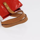 LOUIS VUITTON Monogram Vernis Reade PM Hand Bag Red Rouge M91088 LV Auth BA8598-8