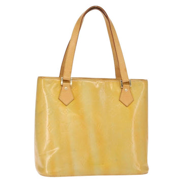 LOUIS VUITTON Monogram Vernis Houston Hand Bag Gris M91053 LV Auth BA8599