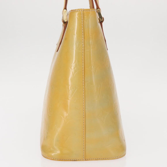 LOUIS VUITTON Monogram Vernis Houston Hand Bag Gris M91053 LV Auth BA8599